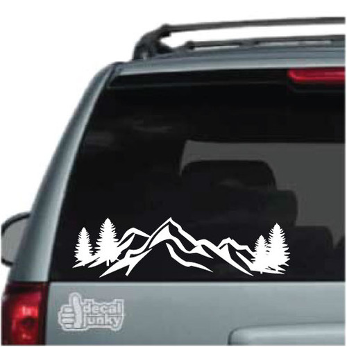 Mountain Forest Scene car window decals stickers